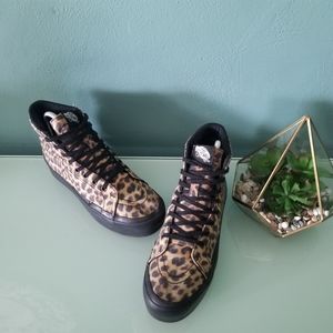 Vans Sk8 Hi Platform Leopard Print